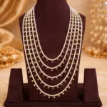Five-Layer White Pearl Rani Haram Necklace