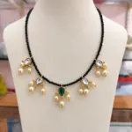 Black Beads Chain with Mini Pendants