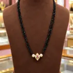 Designer Pearl Drop Black Beads Chain