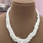 Plait Design Multi-Strand Pearl Chain