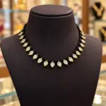 Black Thread Polki Mango Design Choker Necklace