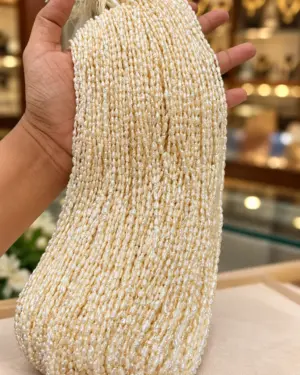 Ivory White Rice Pearl Beads Strands for Jewellery Making