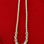 Swarovski Pearl Mala with Gold-Tone Butterfly Charms